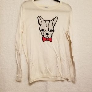 Old Navy French Bulldog sweater